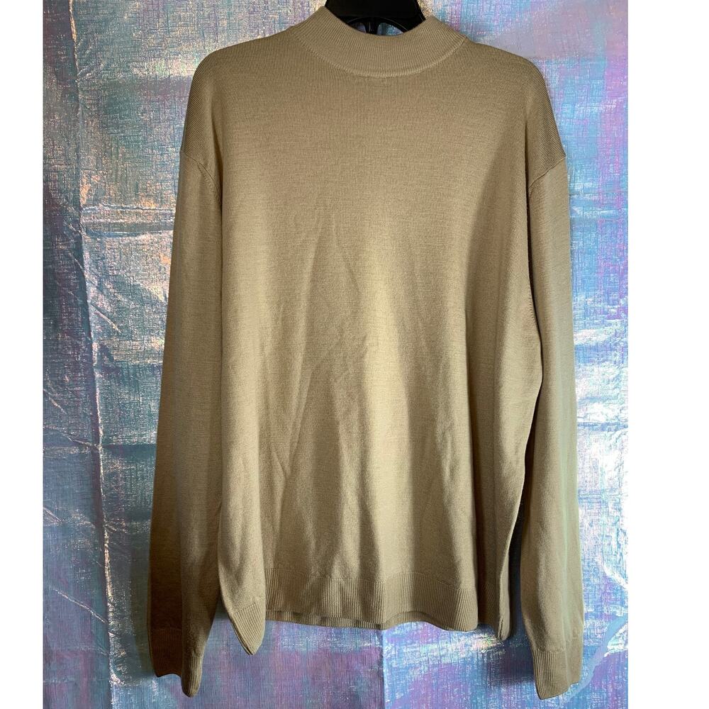 Bachrach Made In Italy 100% Extra Fine Merino Wool Mens XL Luxury Academia Cozy